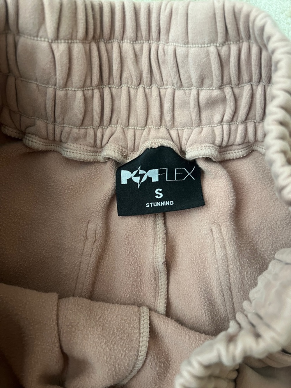 POPFLEX Dusty Pink Elastic-Waist Athletic Lounge Shorts - Picture 2 of 3